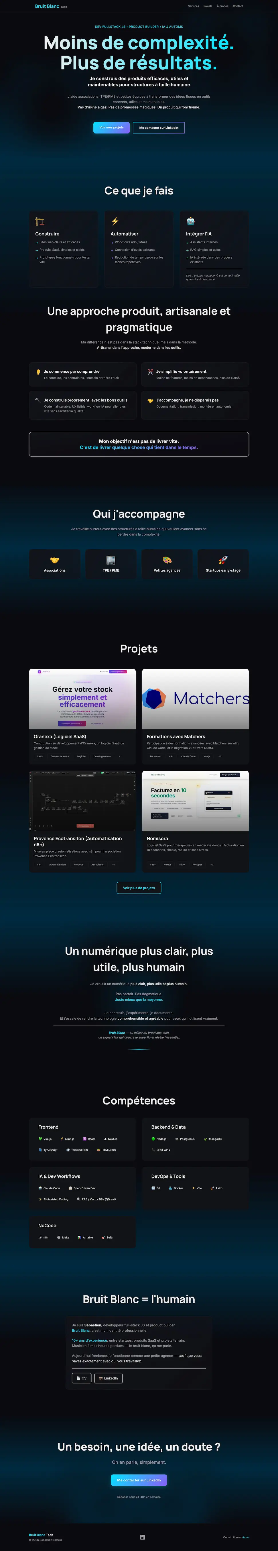 Freelance Fullstack JS / NoCode